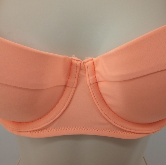 Aerie Lightly Lined Underwire Bra Real Good 34B Orange Peach 2022 Straps - Picture 8 of 11